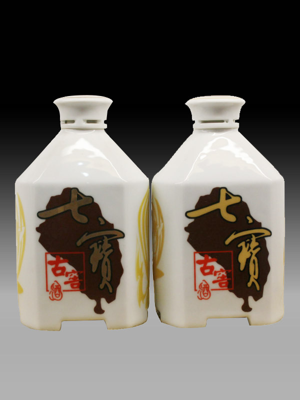 其他釉面酒瓶_035白瓷釉上彩 七寶古窯酒.jpg