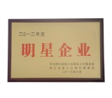 明星企業(yè)證書(shū)